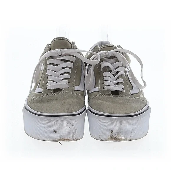 Vans old skool stackform trainers in light tan - Picture 2 of 7